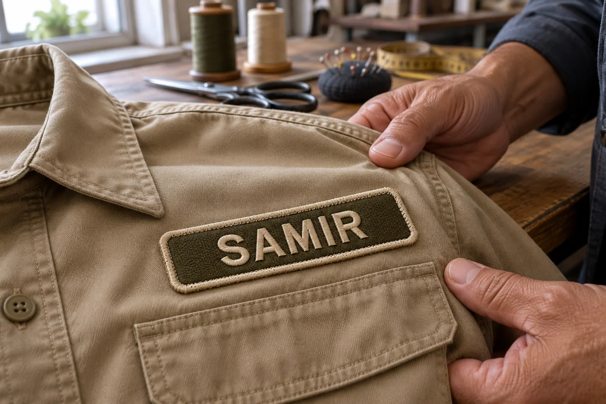 Embroidered Name Patches & Name Strips Supplier in UAE