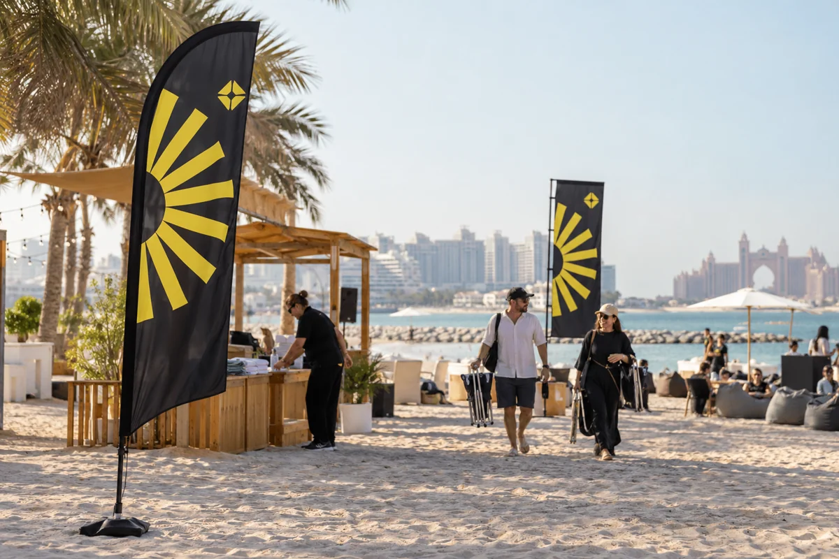 Beach Festival & Beach Event Flags Supplier in UAE