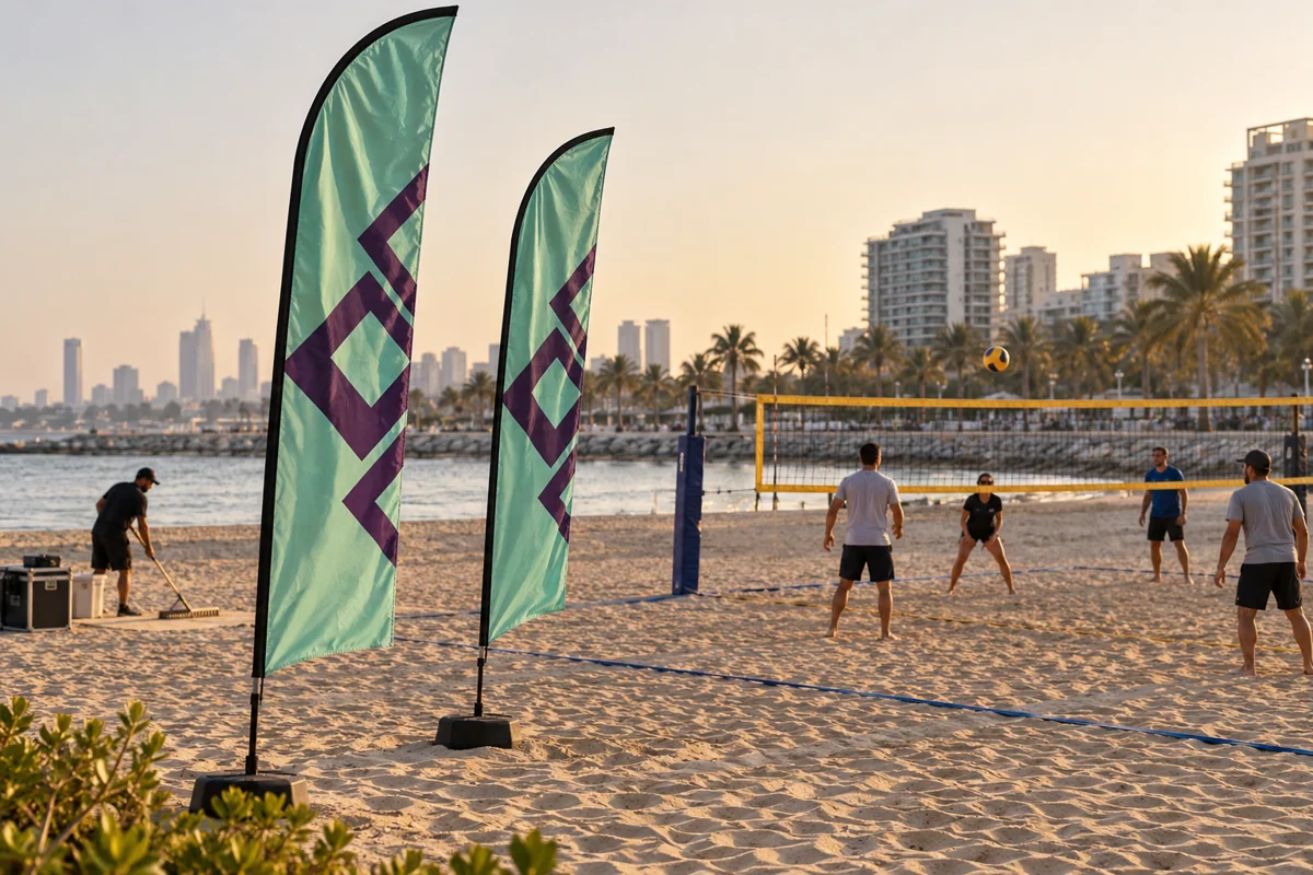 Beach Football & Beach Volleyball Flags Supplier in UAE