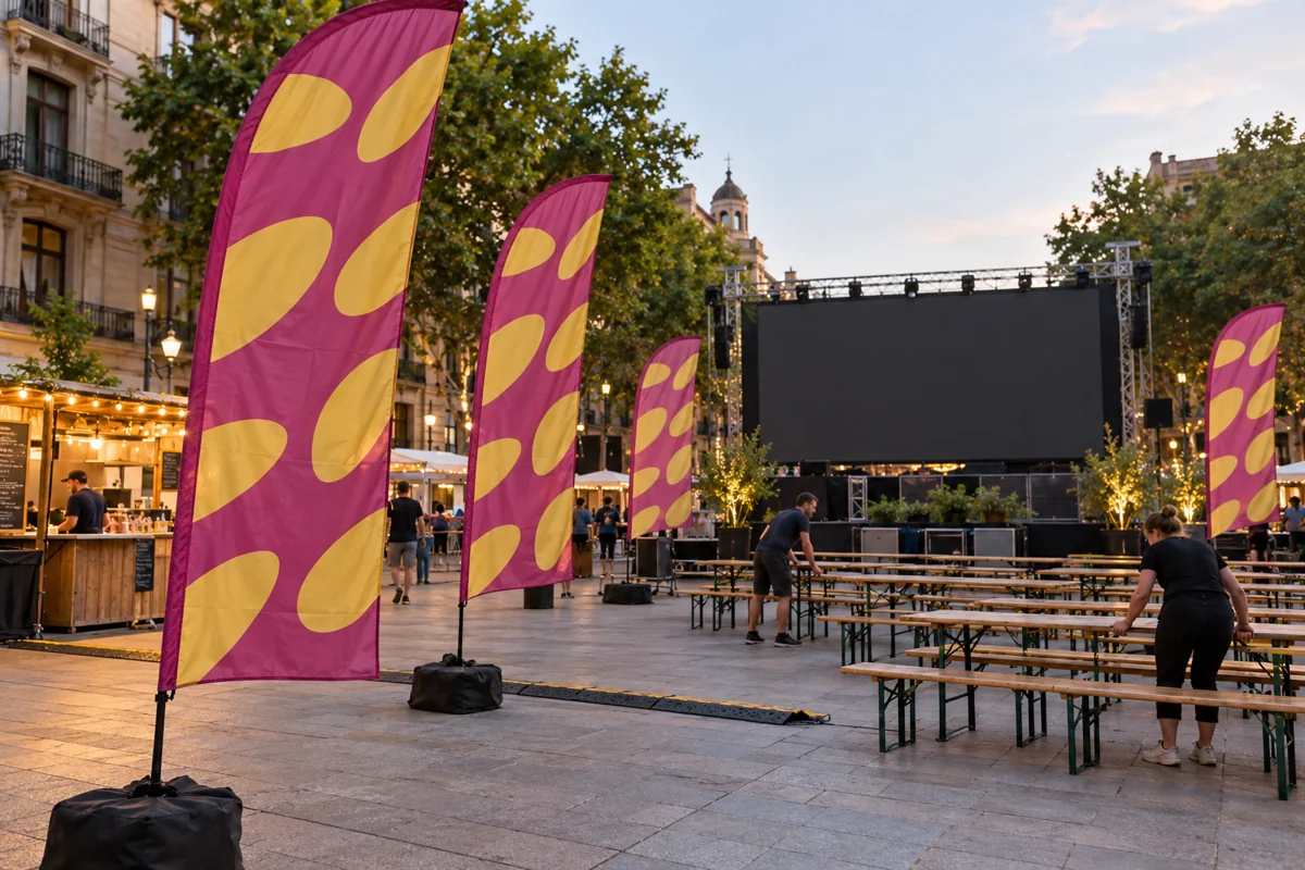 Fan Zone & Public Screening Flags Supplier in UAE
