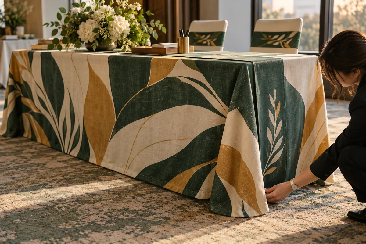 Table, Chair & Stage Branding Sublimation Printing Supplier in UAE
