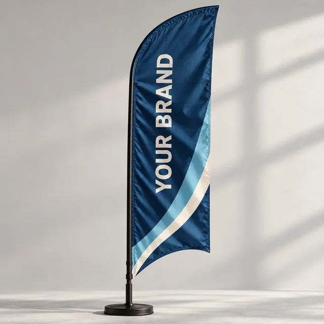 Concave Advertising Flag Supplier UAE