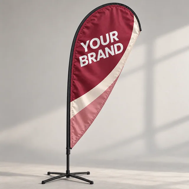 Double-Faced Teardrop Flag Supplier UAE